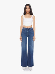 Women THE HUSTLER ROLLER SNEAK HEIRLOOM | Mother Denim Dark Blue