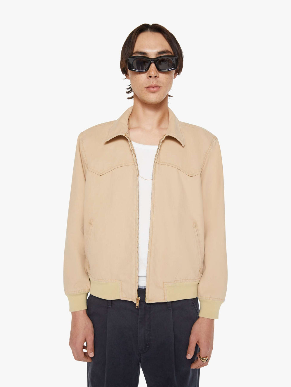 Men The Drizzle | Mother Denim White (Open)