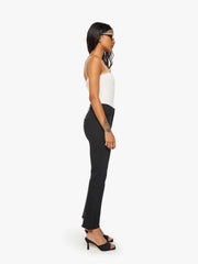 Women PETITES The Lil Hustler Ankle Fray | Mother Denim Black