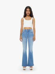 Women PETITES The Lil Weekender | Mother Denim Blue (Medium)