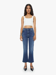 Women PETITES The Lil Hustler Ankle | Mother Denim Blue (Dark)