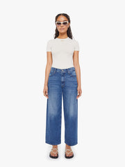 Women PETITES The Lil Delinquent Nerdy | Mother Denim Blue (Medium)