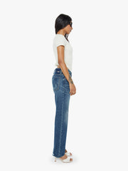 Women PETITES The Lil Reifler | Mother Denim Blue (Medium)