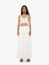 Women PETITES The Lil Mid Rise Headliner Sneak | Mother Denim Cream Puffs
