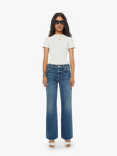 Women PETITES The Lil Reifler | Mother Denim Blue (Medium)