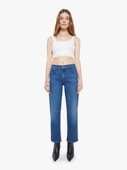 Women The Newbie Ankle | Mother Denim Blue (Navy)