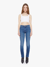 Women The Mid Rise Dazzler Hover | Mother Denim Blue (Navy)