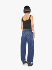 Women PETITES The Lil Mid Rise Full Pipe Flood Fray | Mother Denim Unplugged