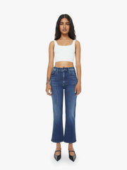 Women PETITES The Lil Hustler Ankle | Mother Denim Blue (Dark)