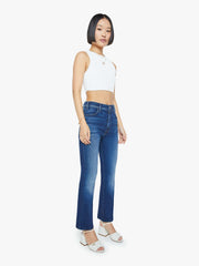 Women PETITES The Lil Hustler Ankle | Mother Denim Blue (Navy)