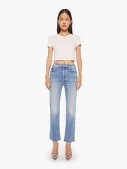 Women THE TRIPPER FLOOD FRAY LEFT IN THE DUST | Mother Denim Medium Blue