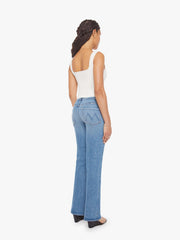 Women PETITES The Lil Outsider Skimp | Mother Denim Blue (Medium)