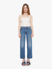 Women The Mid Rise Rambler Zip Ankle | Mother Denim Blue (Navy)