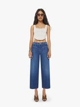 Women PETITES The Lil Patch Pocket Mid Rise Maven Ankle | Mother Denim Cocktail Hour