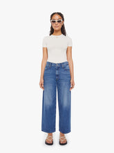 Women PETITES The Lil Delinquent Nerdy | Mother Denim Blue (Medium)