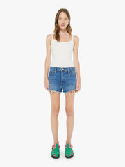 Women The Dodger Short Short Fray | Mother Denim Green Thumb