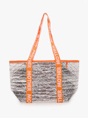 Women Thermal Tote Bag | Mother Denim Grey (Silver)