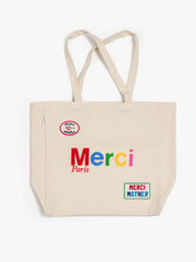 Women Merci x MOTHER Merci Tote | Mother Denim Ecru And Multi