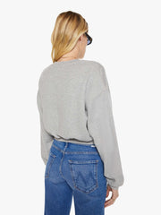 Brands Eterne Cropped Crewneck Sweatshirt | Mother Denim Grey (Open)