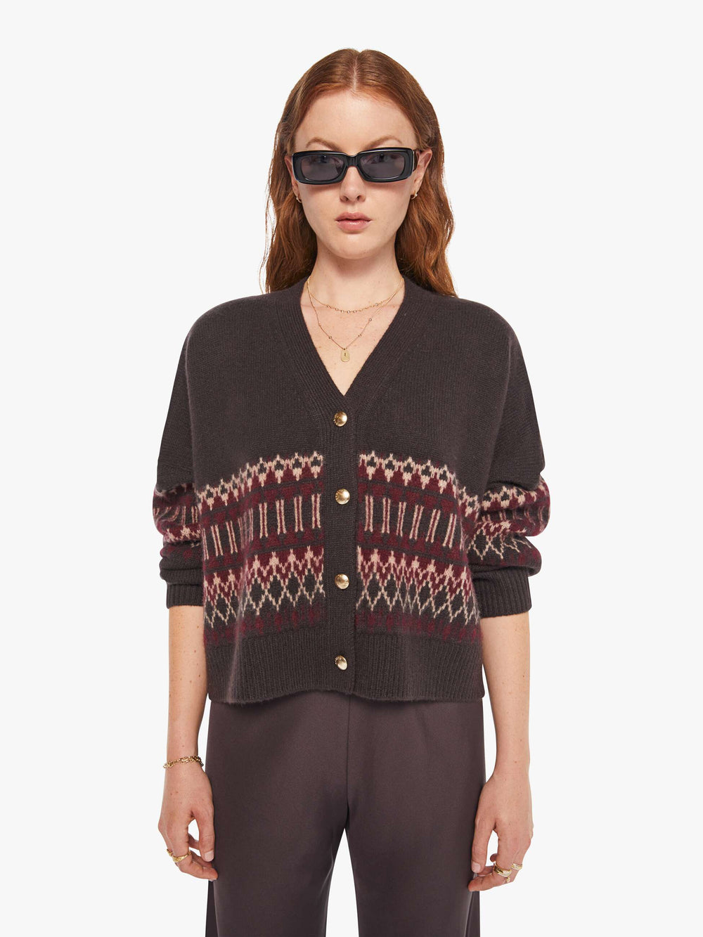 Brands SABLYN Elliot B Cardigan | Mother Denim OAK TREE MULTI