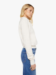 Brands SPRWMN Polo Sweatshirt | Mother Denim White (Open)