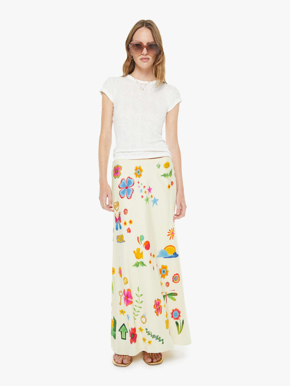 Women The Slip Through Your Fingers | Mother Denim Mystical Garden