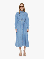 Women The Gallop Dress | Mother Denim Beige (Medium)