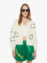 Women The Crop Raquette Cardigan | Mother Denim Wool Plus The Gang