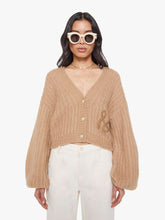 Women The Puffy Sleeve Varsity Cardigan | Mother Denim Brown (Light-Pastel)