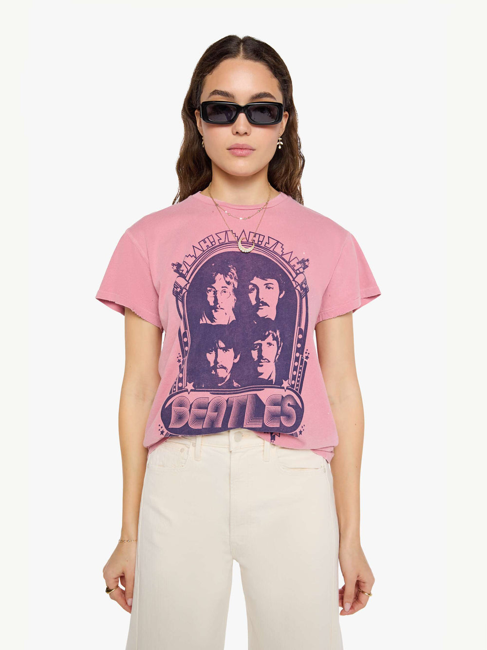 Women MadeWorn The Beatles Tee | Mother Denim PETAL