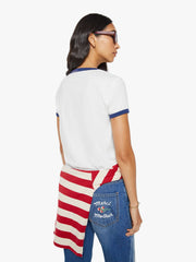 Women Merci x MOTHER The Lil' Goodie Ringer | Mother Denim White
