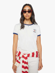Women Merci x MOTHER The Lil' Goodie Ringer | Mother Denim White