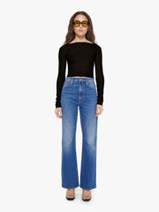 Women Eterne Long Sleeve Boatneck Top | Mother Denim Black
