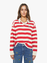 Women The Boxy Match | Mother Denim Tango Red And Cream