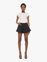 Women The Flutter Short Fray | Mother Denim Black