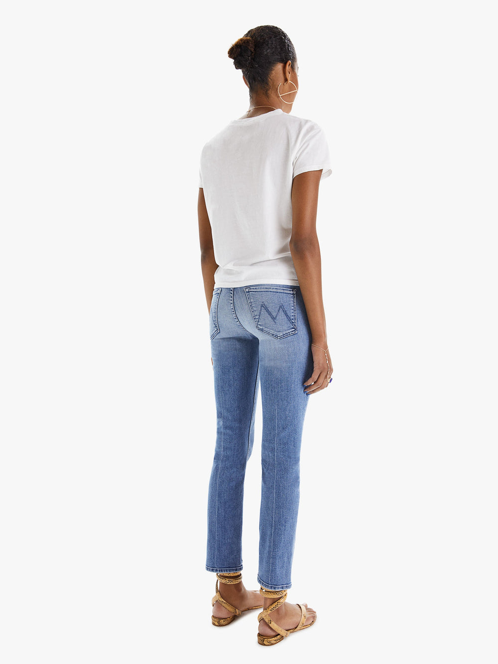 Women THE MID RISE DAZZLER ANKLE WE THE ANIMALS | Mother Denim Medium Blue