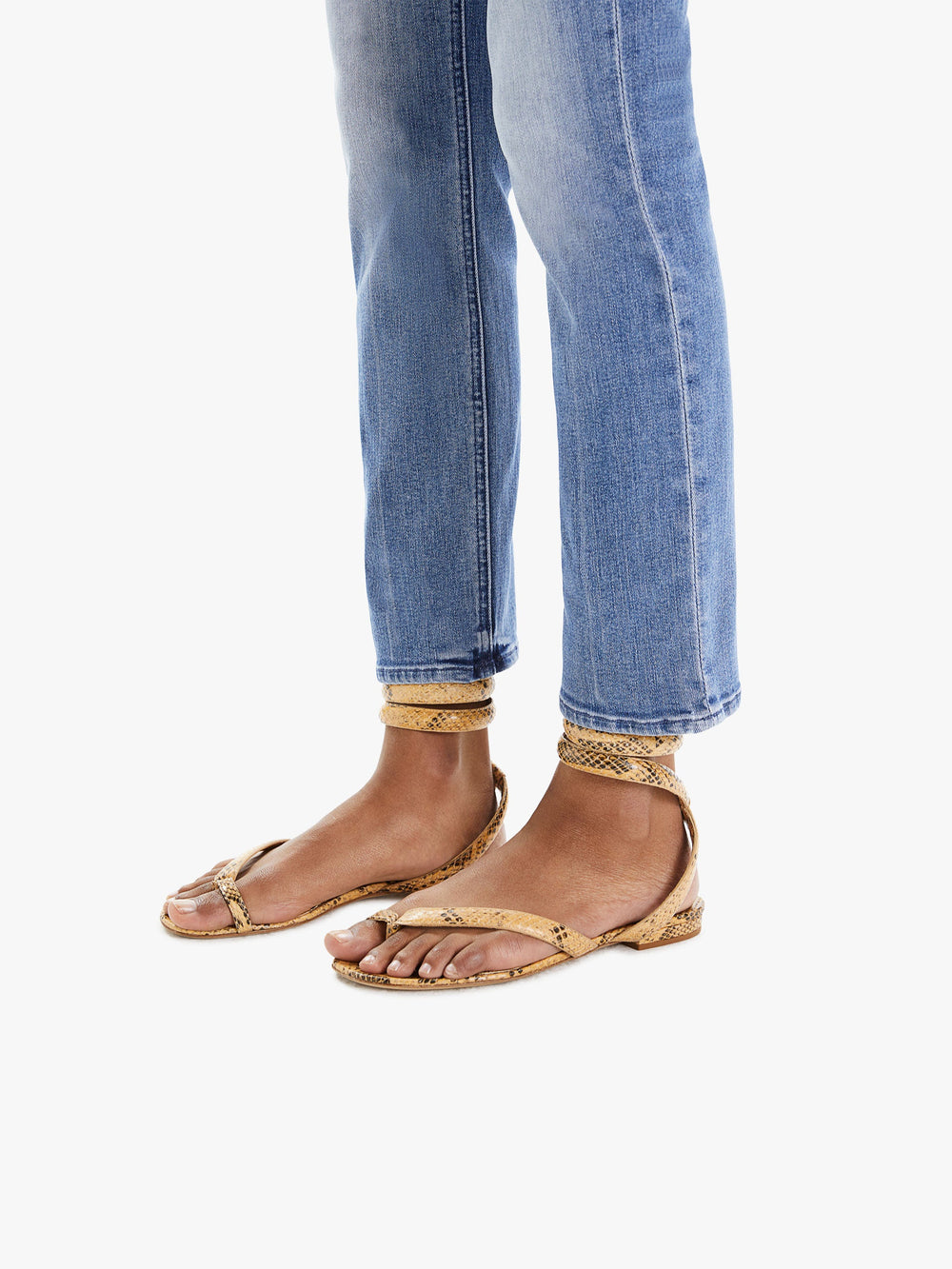 Women THE MID RISE DAZZLER ANKLE WE THE ANIMALS | Mother Denim Medium Blue