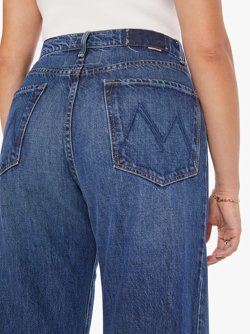 Women The Half-Pipe Ankle | Mother Denim Blue (Dark)