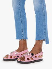 Women The Insider Crop Step Fray | Mother Denim Blue (Medium)