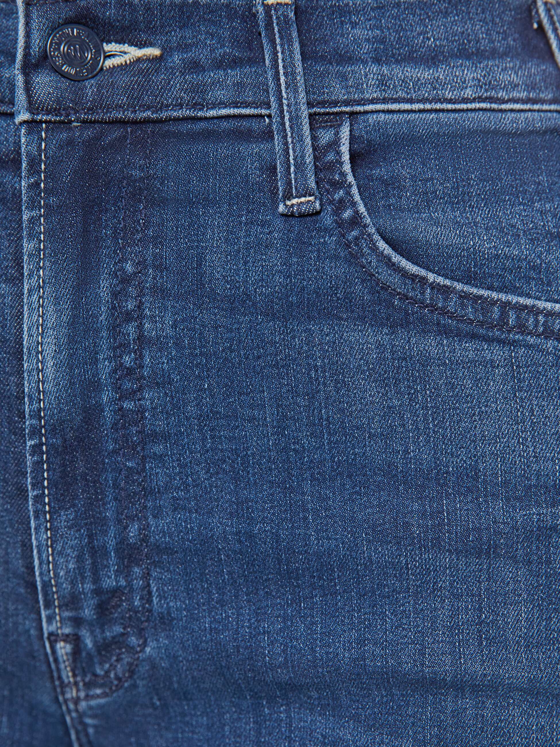 Women THE HUSTLER ROLLER SNEAK HEIRLOOM | Mother Denim Dark Blue