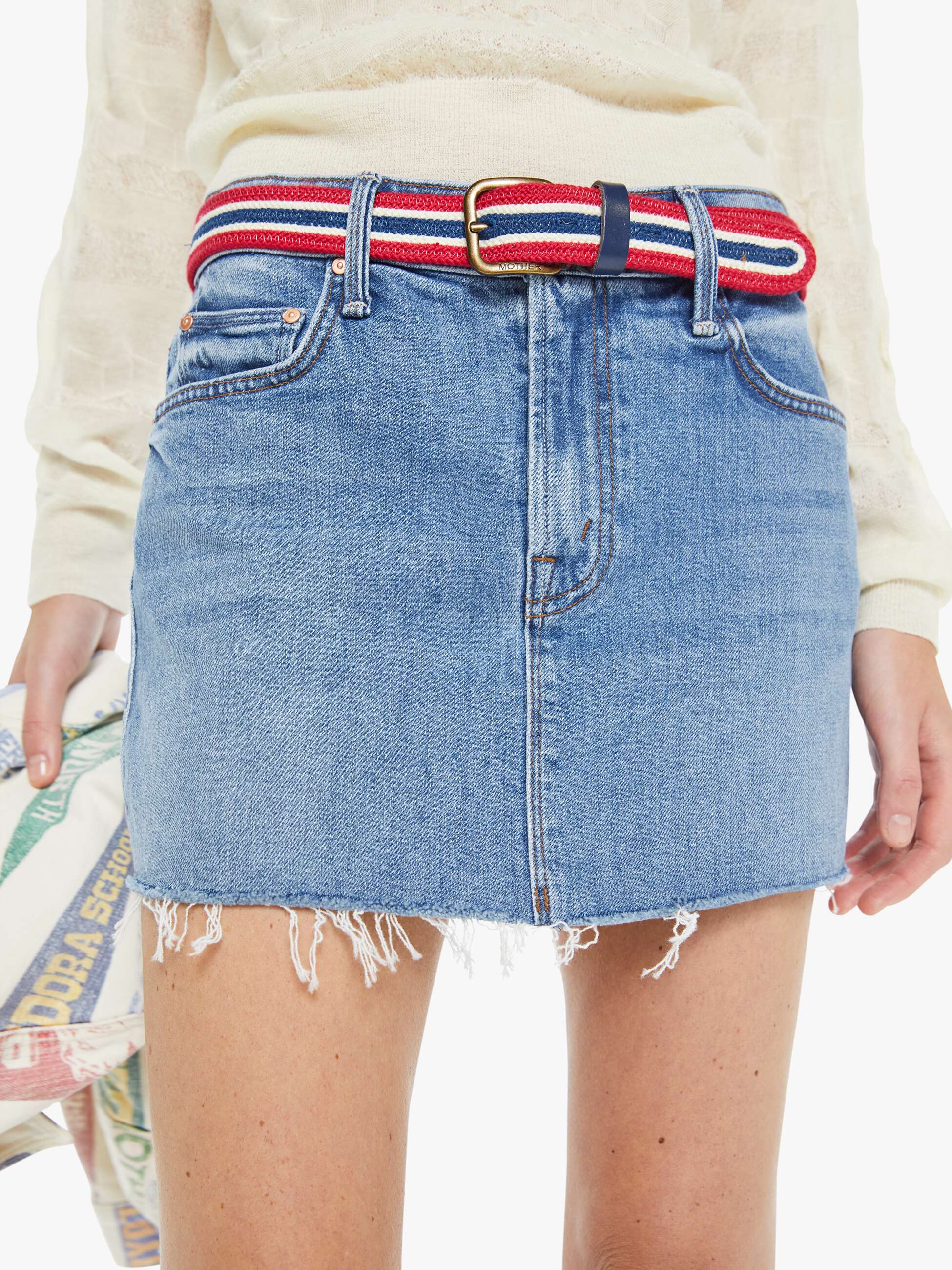 Women The Ditcher Mini Fray | Mother Denim Heads Or Tails