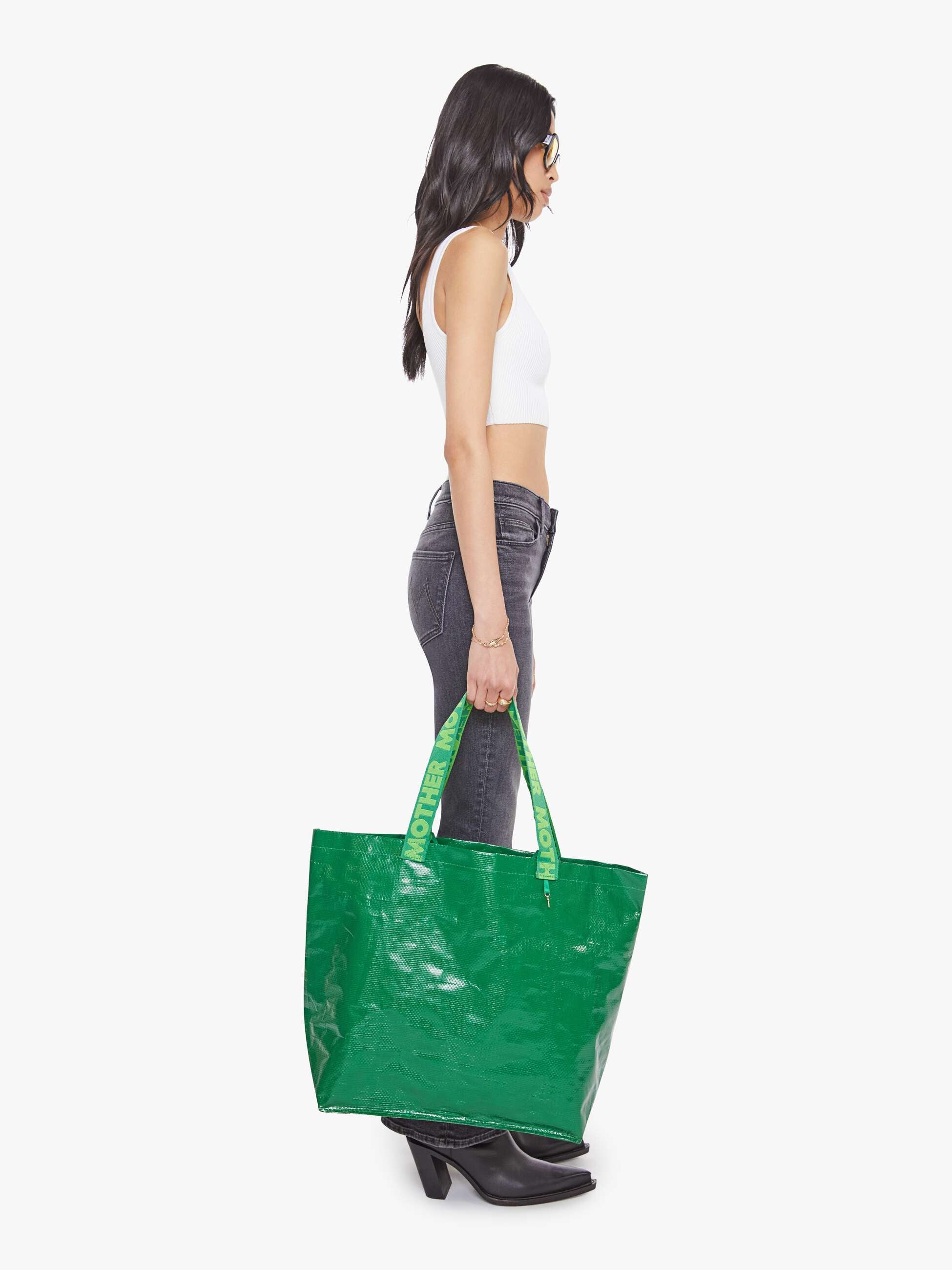 Women The Shopping Bag Duo | Mother Denim KELLY GREEN