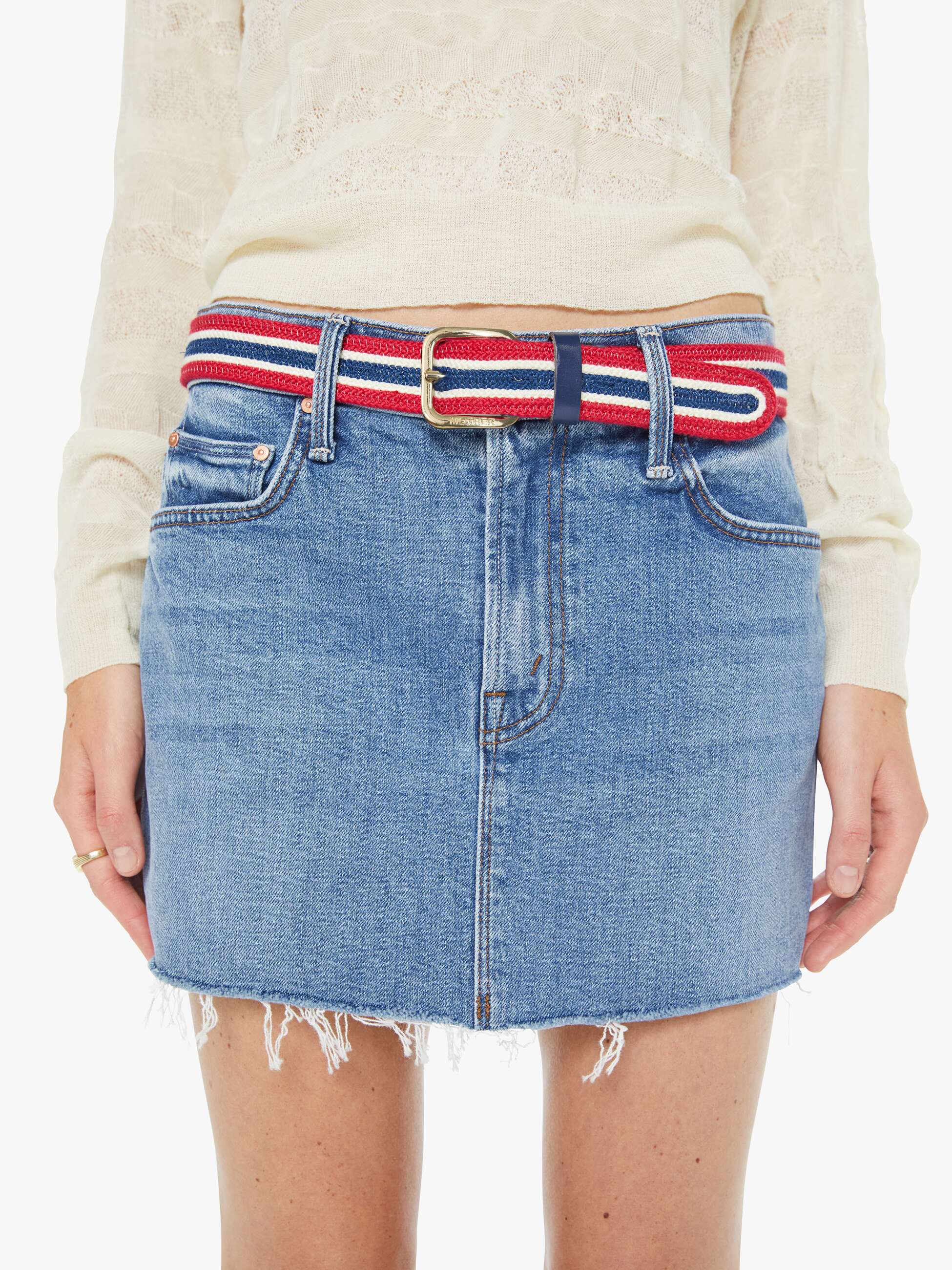 Women The Good Game | Mother Denim Navy
