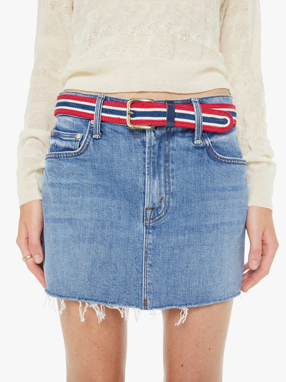 Women The Good Game | Mother Denim Navy