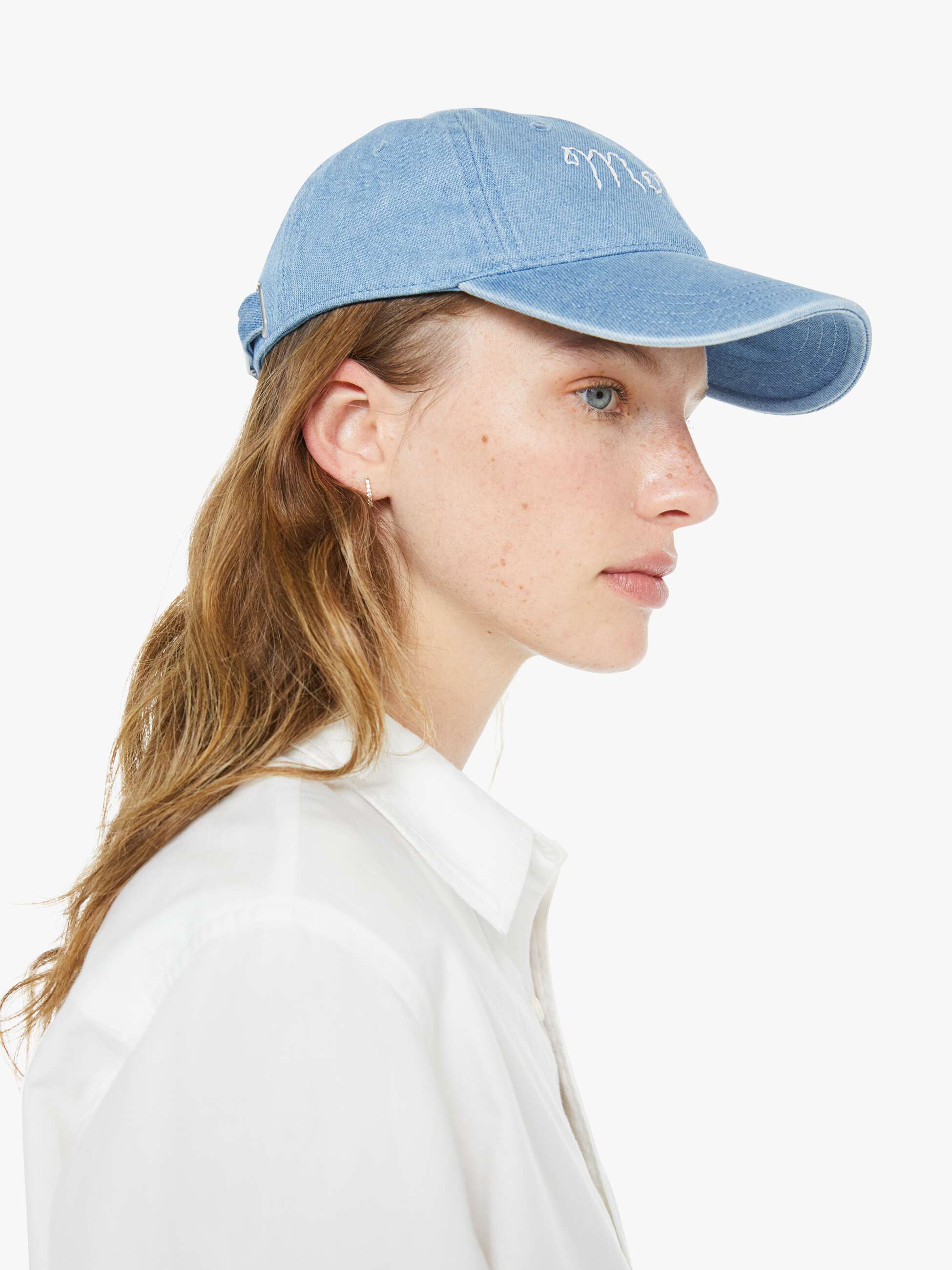 Women Hats Off | Mother Denim Denim Baby Blue