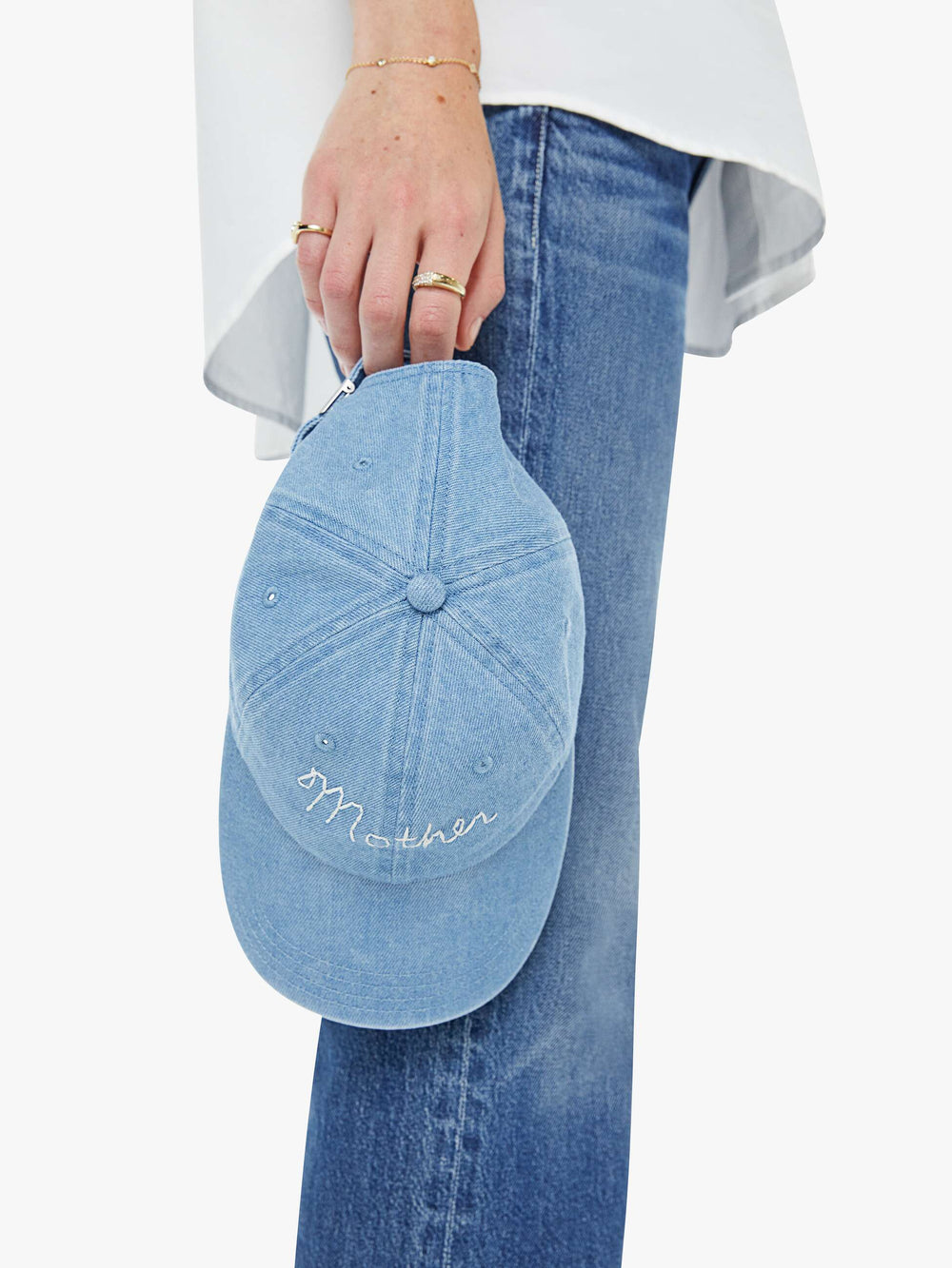 Women Hats Off | Mother Denim Denim Baby Blue