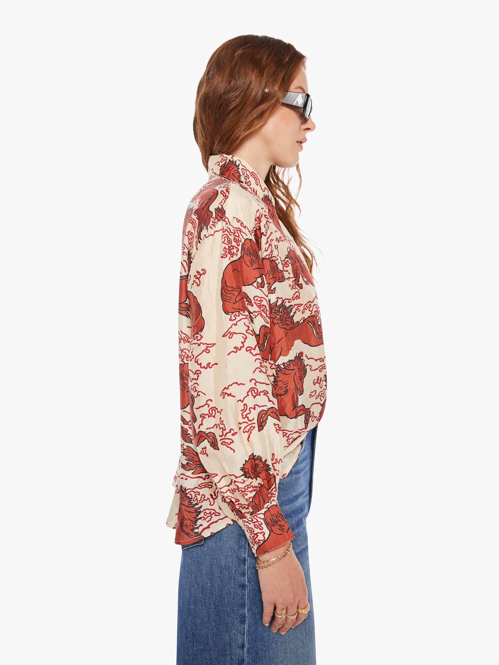 Brands Alix Of Bohemia Emery Shirt | Mother Denim ROUGE PEGASUS