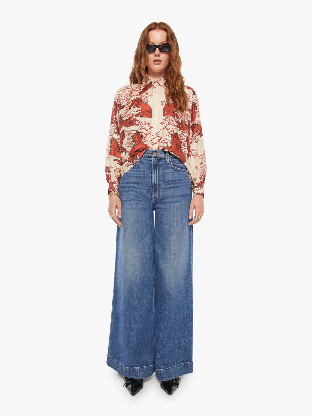 Brands Alix Of Bohemia Emery Shirt | Mother Denim ROUGE PEGASUS