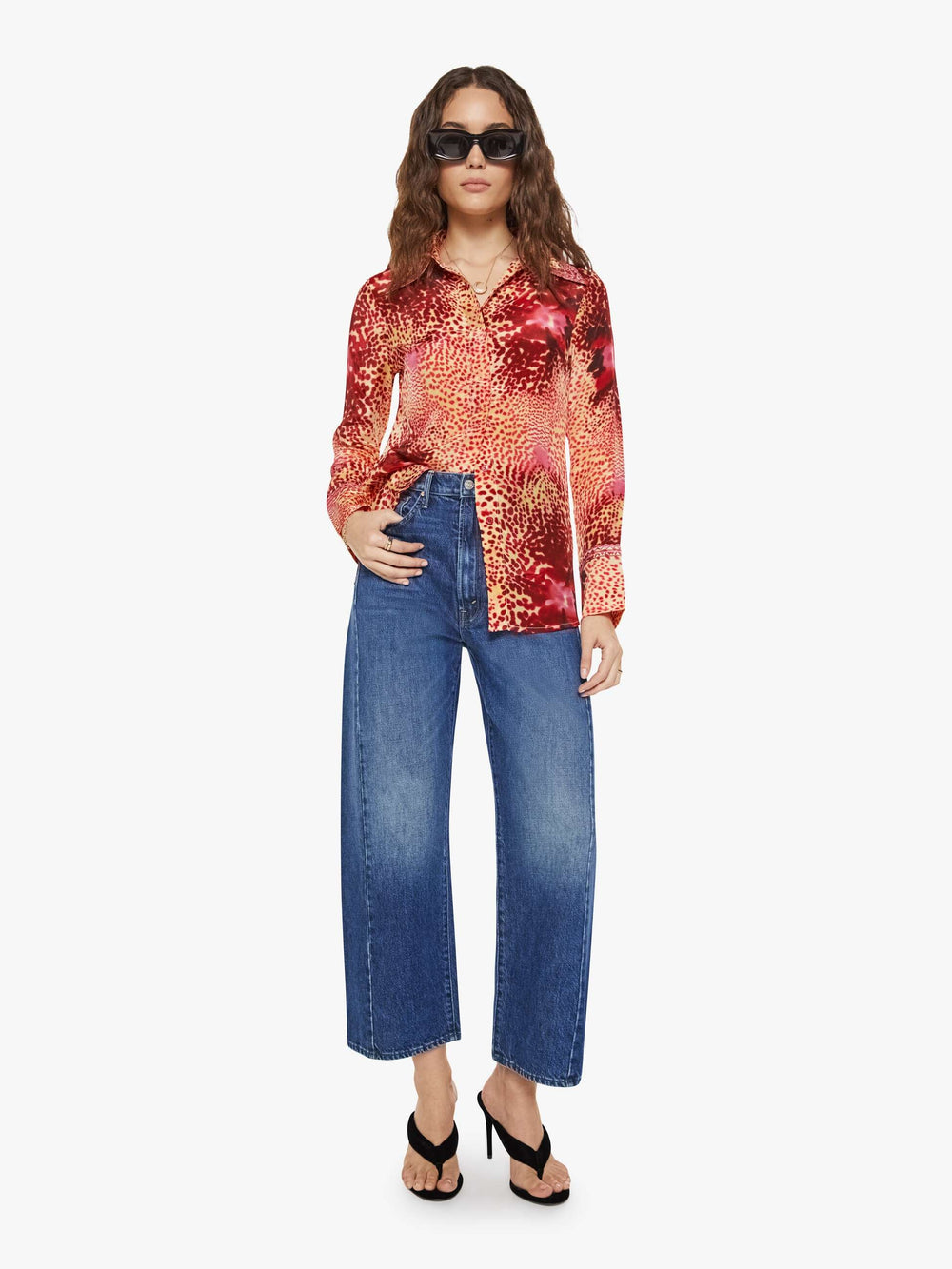 Brands Maria Cher Aiden Shirt | Mother Denim WILD PINK