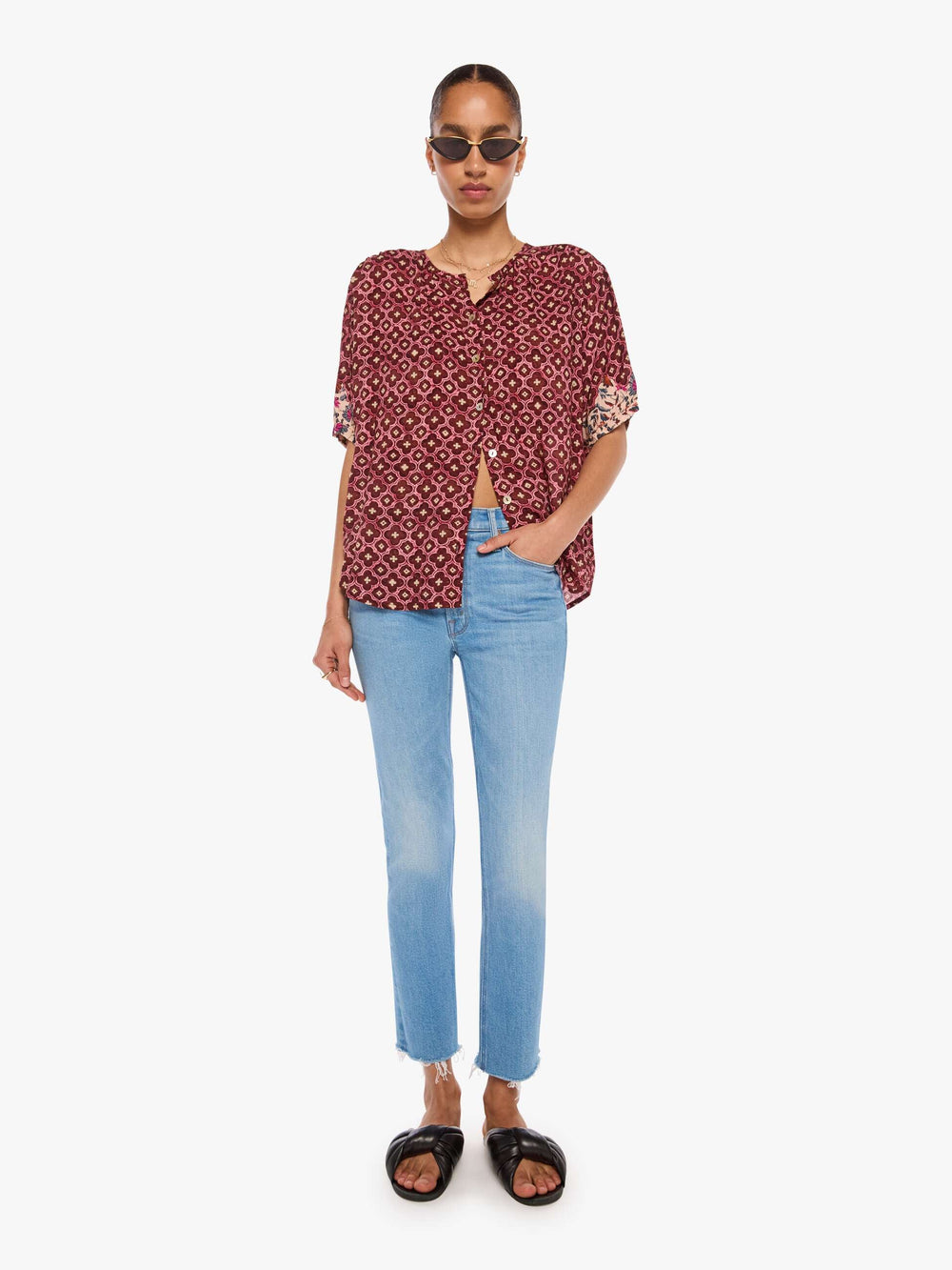 Brands Natalie Martin Violet Top | Mother Denim MOSAIC SPICE